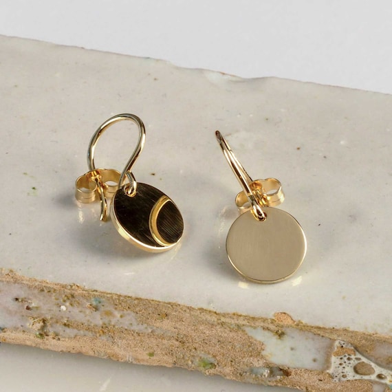 Simple everyday gold earrings sale