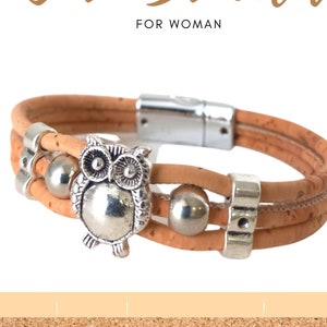 Bracelet en liège pour femme