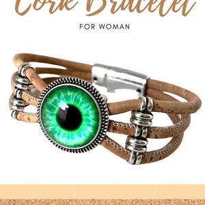 Bracelet en liège pour femme