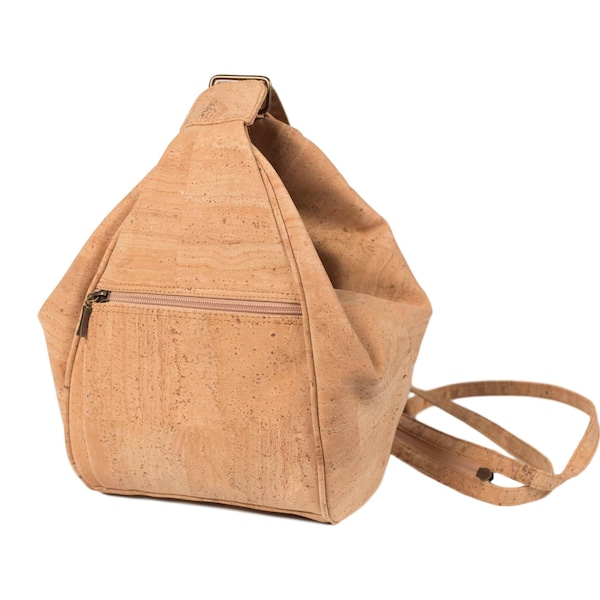 Cork Crossbody Handbag plus Backpack, Vegan Leather, Vegan bag, Eco Ideas, Perfect Gift for her, Cork Leather, Vegan Ideas, Made In Portugal