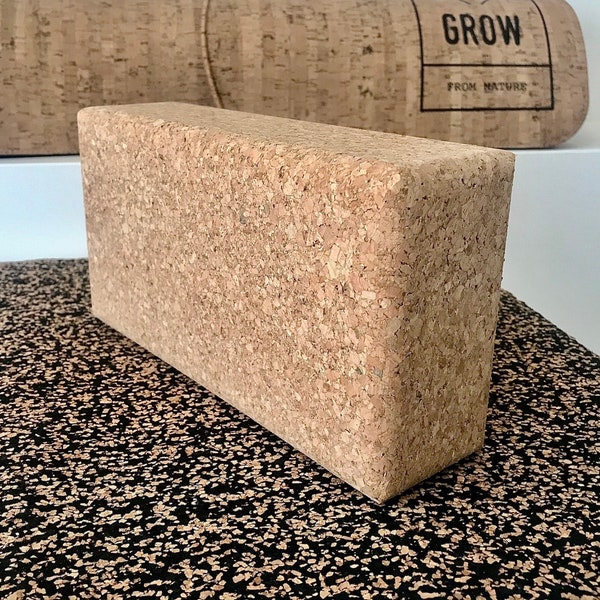 Yoga Block made of Cork, Yoga Products, Vegan, made in Portugal