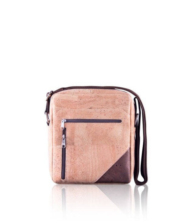 Kleine Kork Damen Umhängetasche Schultertasche Crossbody Clutch Handtasche Vegan