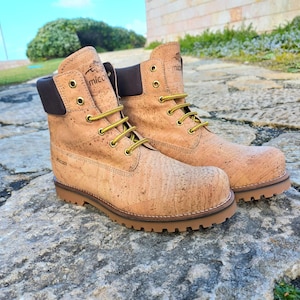 Men Cork Boots, VEGAN