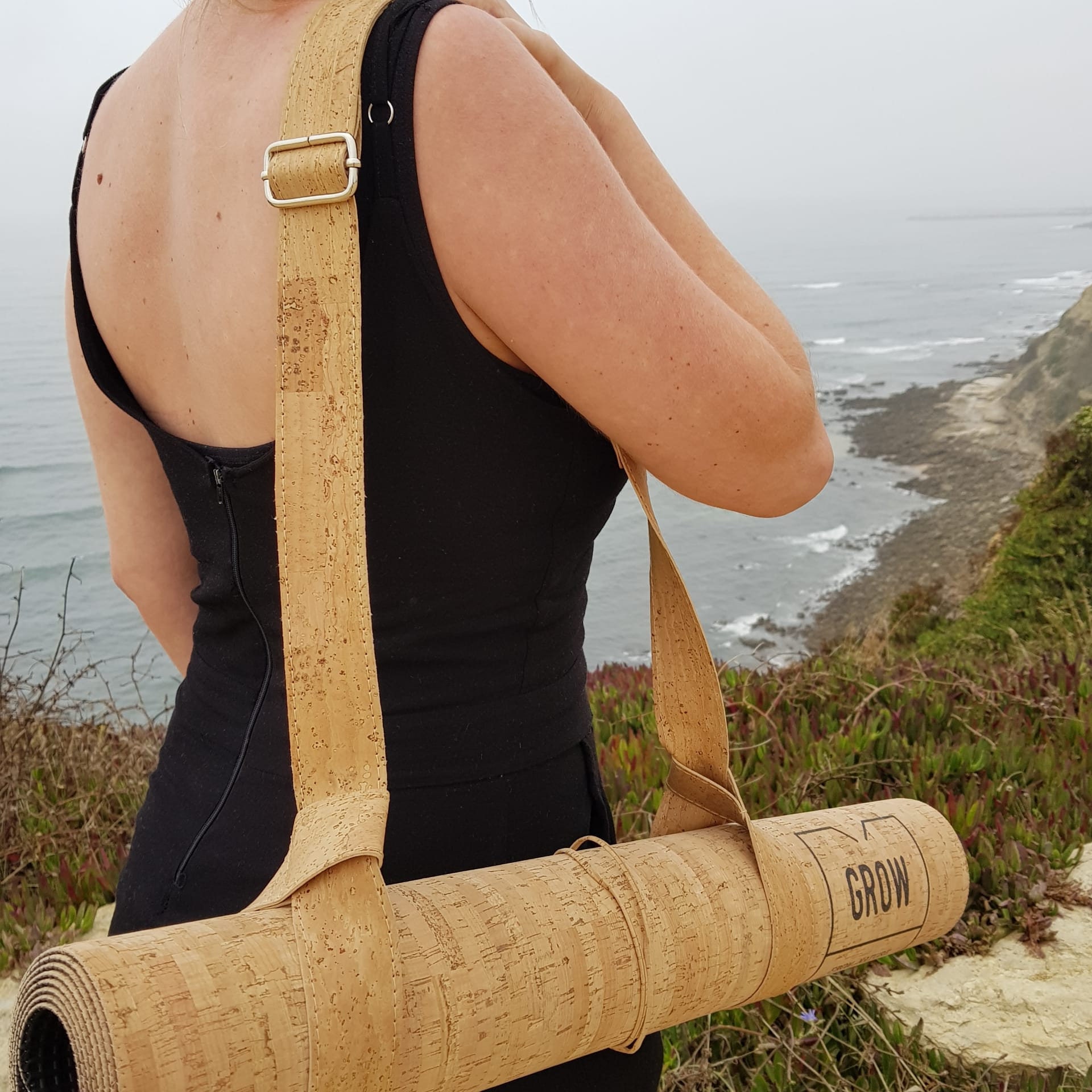 100% Natural Hemp Yoga MAT & BAG SET, Handmade by Local Women in