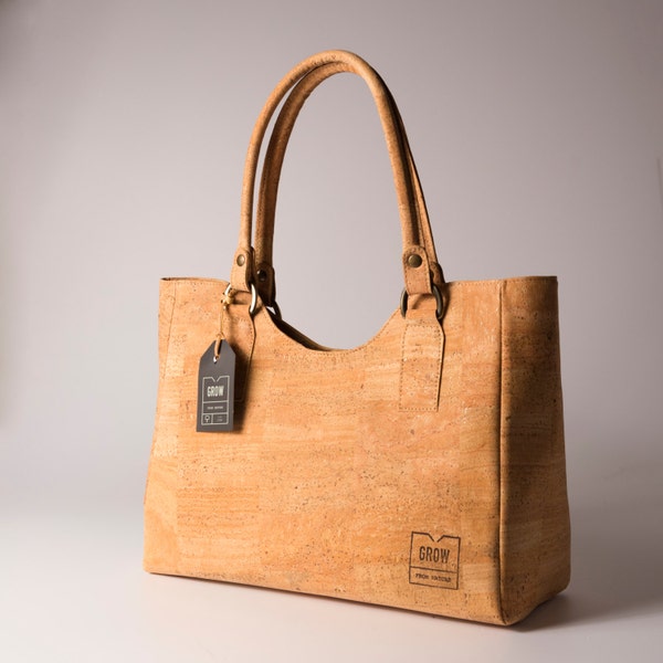 Bellissima borsa tote in sughero naturale