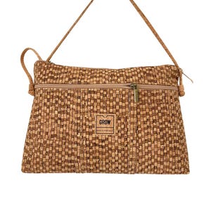 Bolso Bandolera de Corcho, Piel Vegana, Hecho en Portugal – Tallas Mediana y Grande