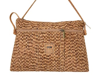 Cork Crossbody Bag, Vegan Leather, Made in Portugal – Medium & Large Sizes
