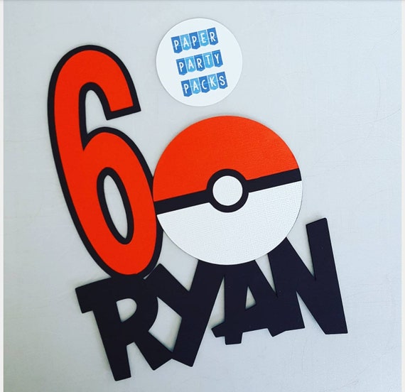 XL Pokeball Cake Topper Il_570xn