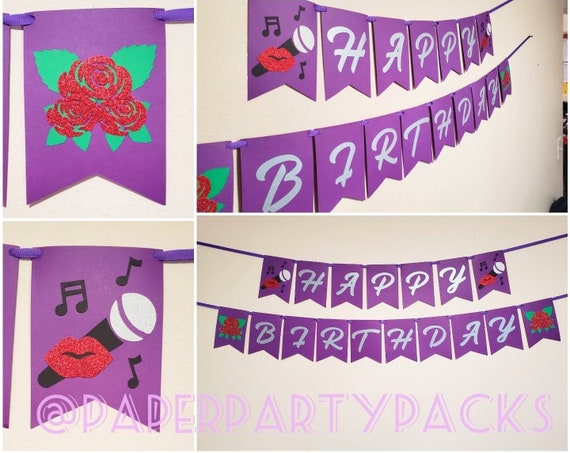Music Singer Birthday Banner Il_570xn