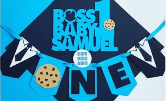 Suit and tie smash cake topper pack Topper and highchair banner Il_570xn