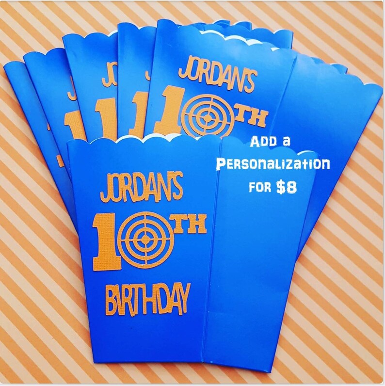 Set of 12target Favor Boxes Inspired by Nerf Wars Party Etsy