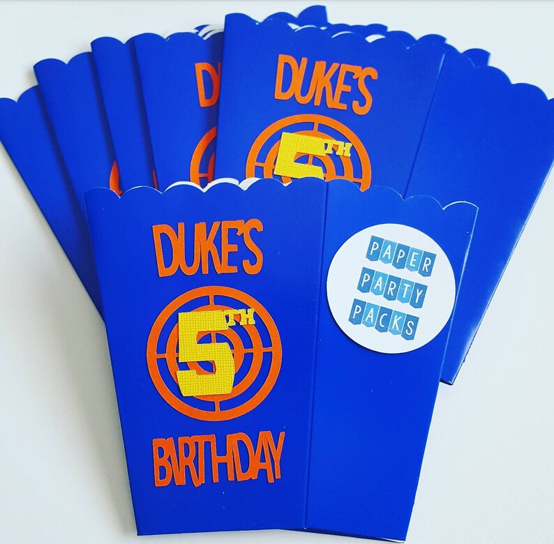 Set of 12target Favor Boxes Inspired by Nerf Wars Party Etsy