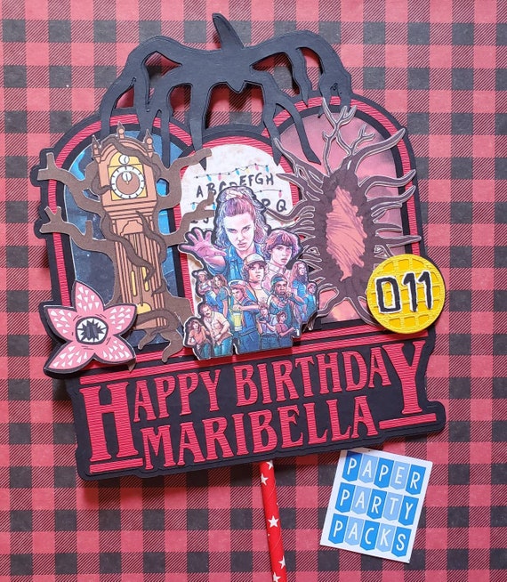 Strange party Cake Topper Il_570xn