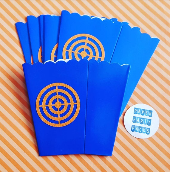 Set of 12Target Favor boxes Inspired by Nerf Wars Party by