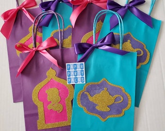 Set of 12 Arabian Favor Bags  Princess Birthday party