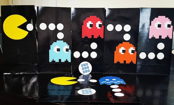 Set of 12-Arcade Game Favor Bags Il_570xn