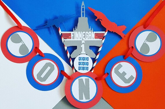 Fighter Jet Smash Cake Topper Pack includes highchair banner Il_570xn