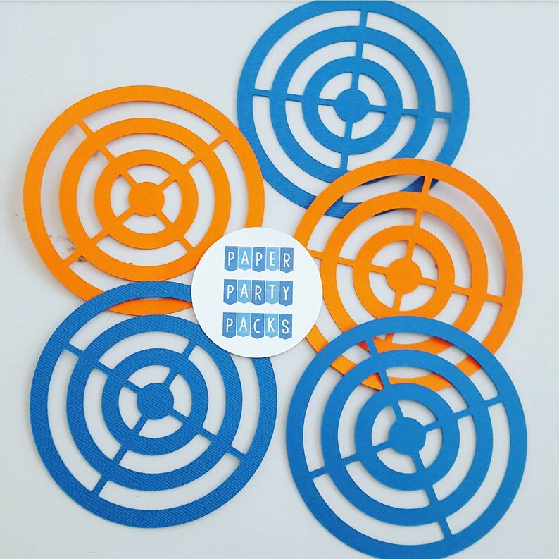 Set of 10 Target Cutouts Centerpieces Photo Prop Wall Etsy