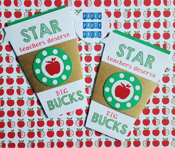Latte gift card holder Star Teacher Teacher Appreciation Gift End of the year gift idea Il_570xn
