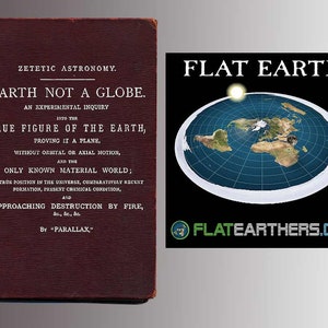 Flat Earth Map. 1892 Gleason's New Standard Map Of The World Large 24 x 36 Poster Wall Art with Flat Earth Sticker image 6