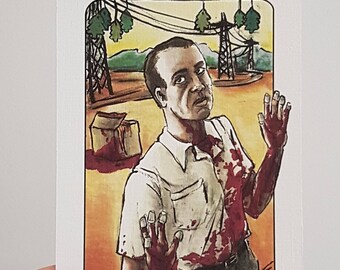 John Doe Etsy - villain clans john doe seven a6 a5 a4 print on heavyweight cartridge paper