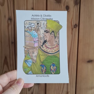 Villain Clans Amonbofis (Asterix et Obelix: Mission Cleopatre) - A6/A5/A4 print op zwaargewicht cartridge papier