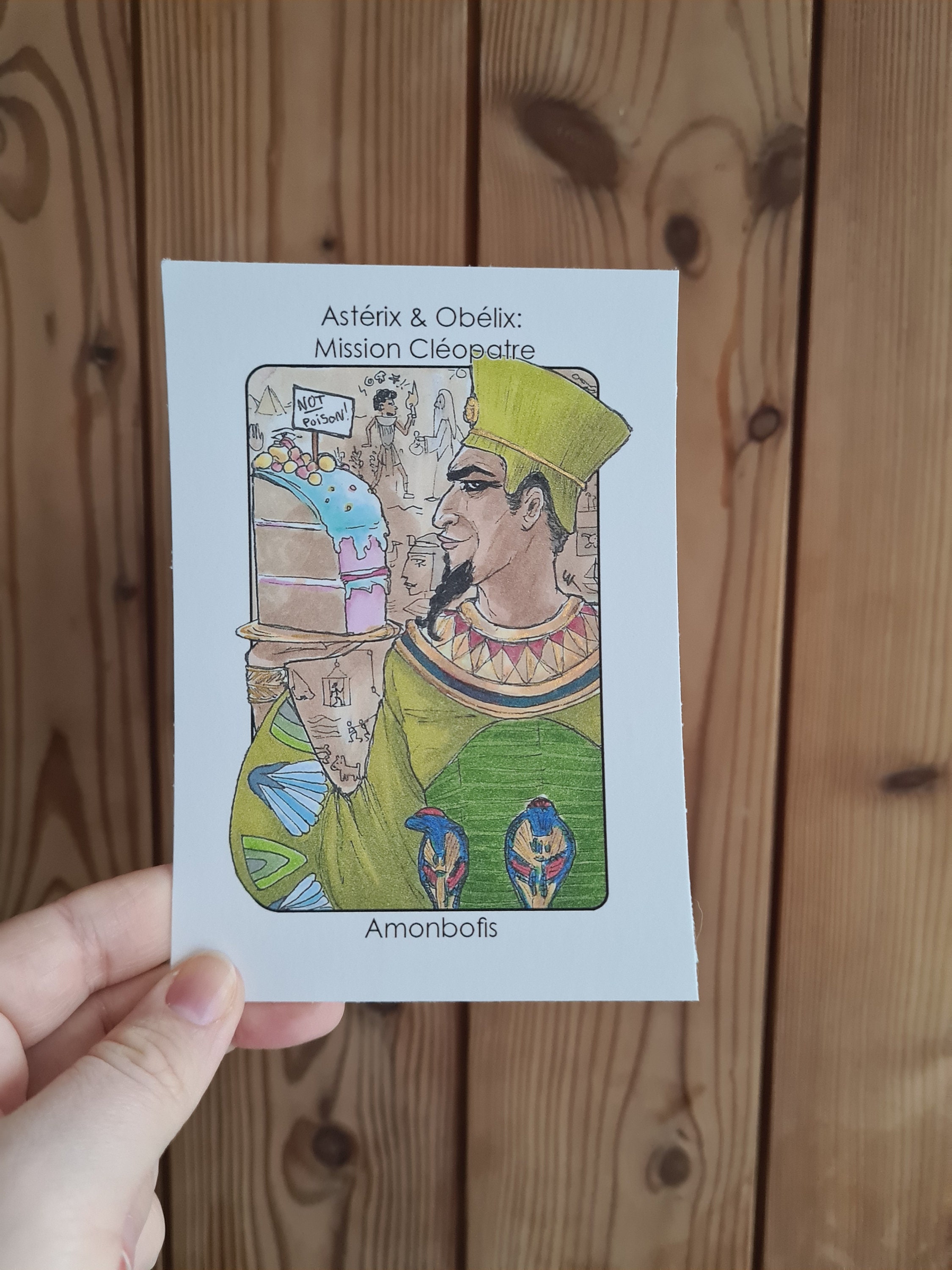 Villain Clans Amonbofis (Asterix et Obelix: Mission Cleopatre) - A6/A5/A4 print on heavyweight cartridge paper