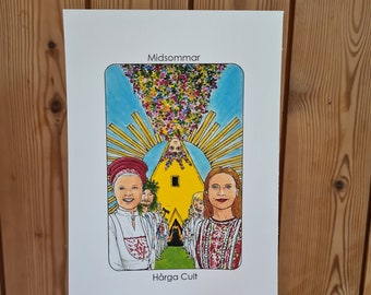 Villain Clans Harga Cult (Midsommar) - printed on heavyweight cartridge paper