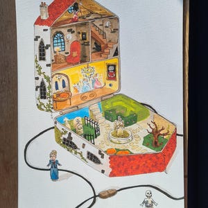 お化け屋敷ポリーポケットプリント