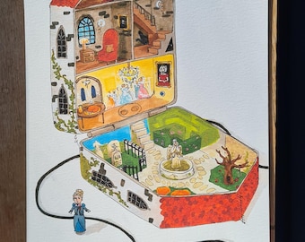 Haunted house Polly Pocket print