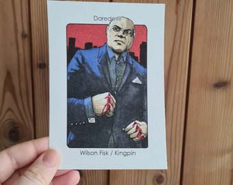 Villain Clans Wilson Fisk aka Kingpin (Daredevil) - A6/A5/A4 print on heavyweight cartridge paper