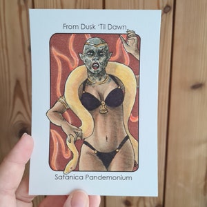 Bösewicht Clans Satanico Pandemonium (From Dusk &#39;til Dawn) - A6/A5/A4 Druck auf schwerem Patronenpapier