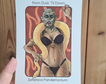Villain Clans Satanico Pandemonium (From Dusk 'til Dawn) - A6/A5/A4 print on heavyweight cartridge paper