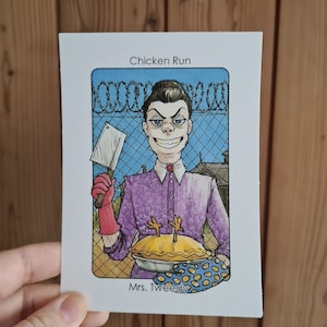 Villain Clans Mrs. Tweedy (Chicken Run) - A6/A5/A4 print on heavyweight cartridge paper