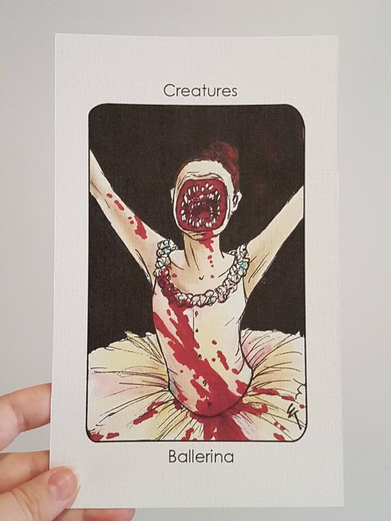 Villain Clans Ballerina Cabin In The Woods A6 A5 A4 Print Etsy