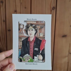 Villain Clans Bernard Black (Black Books) - Printed on heavyweight cartridge paper