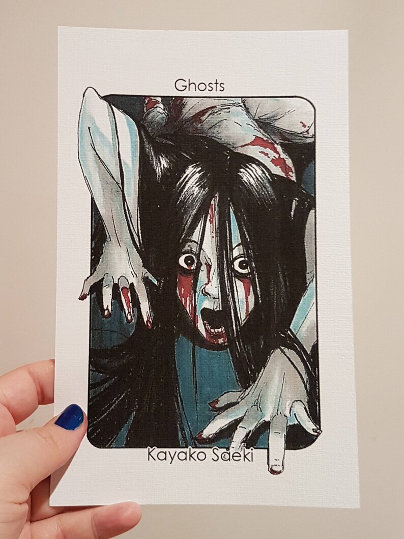 The Grudge A6A5A4 print on heavyweight cartridge paper Villain Clans Kayako Saeki