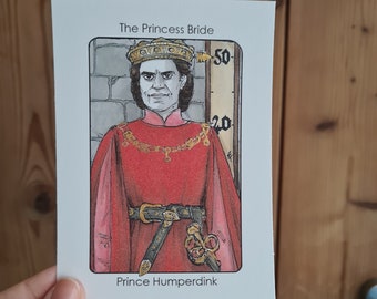 Villain Clans Prince Humperdink (Princess Bride) - A6/A5/A4 print on heavyweight cartridge paper