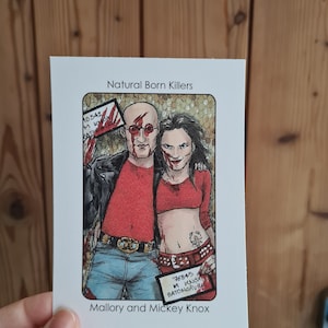 Villain Clans Mallory e Mickey Know (Natural born killers) - Stampa A6/A5/A4 su carta a cartuccia pesante