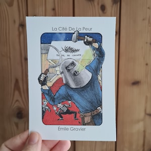 Villain Clans Emile Gravier / Red (La Cité de la Peur) - A6/A5/A4 print on heavyweight cartridge paper
