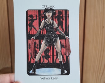 Villain Clans Velma Kelly (Chicago) - printed on heavyweight cartridge paper