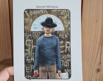 Villain Clans Mort Rainey (Secret Window) - printed on heavyweight cartridge paper