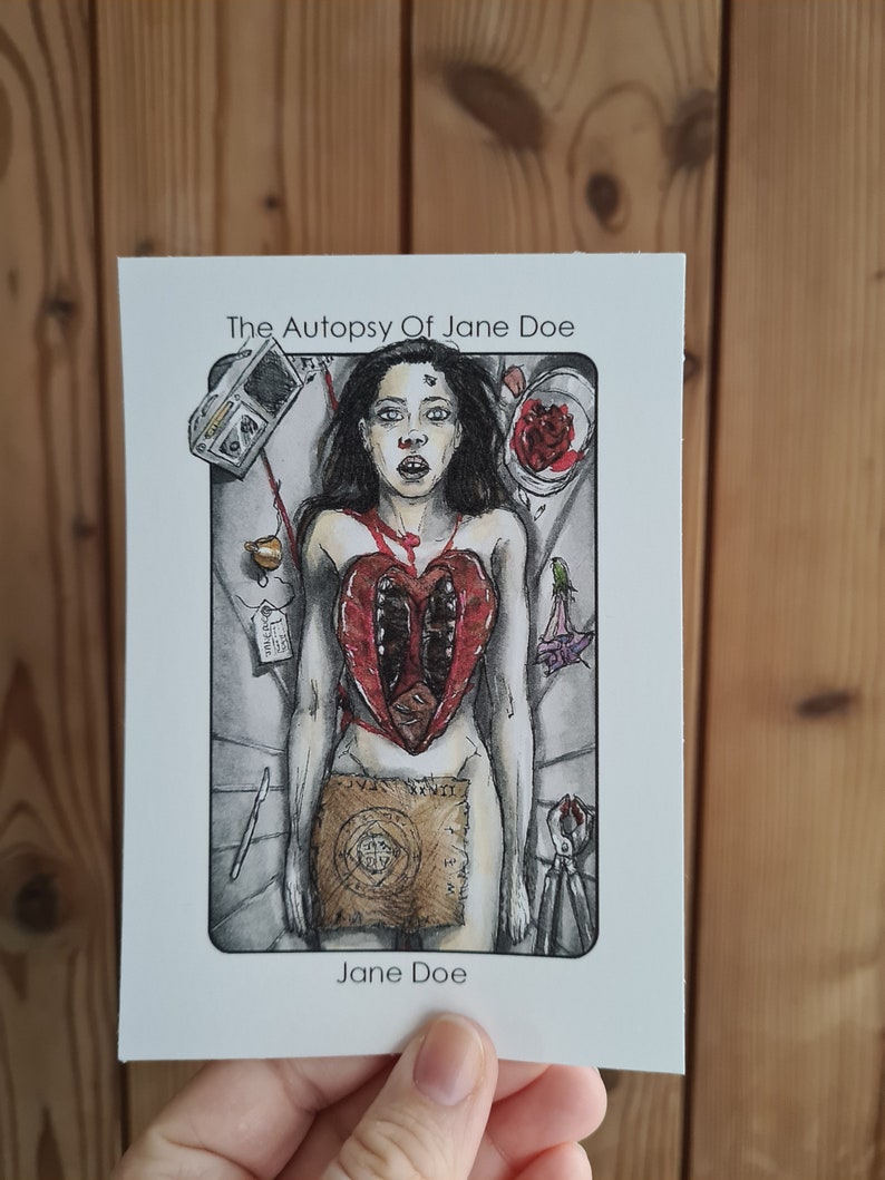 Villain Clans Jane Doe The Autopsy of Jane Doe A6/A5/A4 print on heavyweight cartridge paper image 1