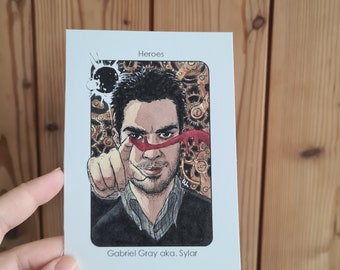 Villain Clans Gabriel Gray aka. Sylar (Heroes) - A6/A5/A4 print on heavyweight cartridge paper