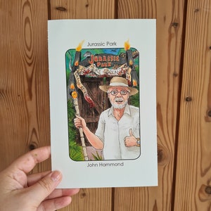 Villain Clans John Hammond (Jurassic Park) - printed on heavyweight catridge paper