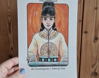Bösewicht Clans Jin Guangyao / Meng Yao (Die Ungezähmten/Großmeister der dämonischen Kultivierung) - gedruckt auf schwerem Patronenpapier