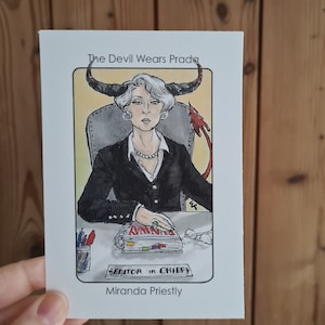 Villain Clans Miranda Priestly (El Diablo viste Prada) - Impresión A6/A5/A4 en papel cartucho pesado