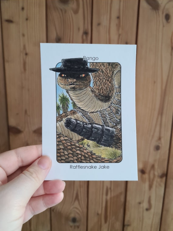 Villain Clans Rattlesnake Jake rango A6/A5/A4 Print on Etsy