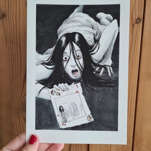 La tarjeta personalizable de San Valentín de Grudge Kayako