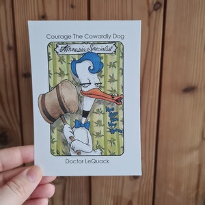 Villain Clans Doctor LeQuack (Courage the Cowardly dog show) - Stampa A6/A5/A4 su carta a cartuccia pesante
